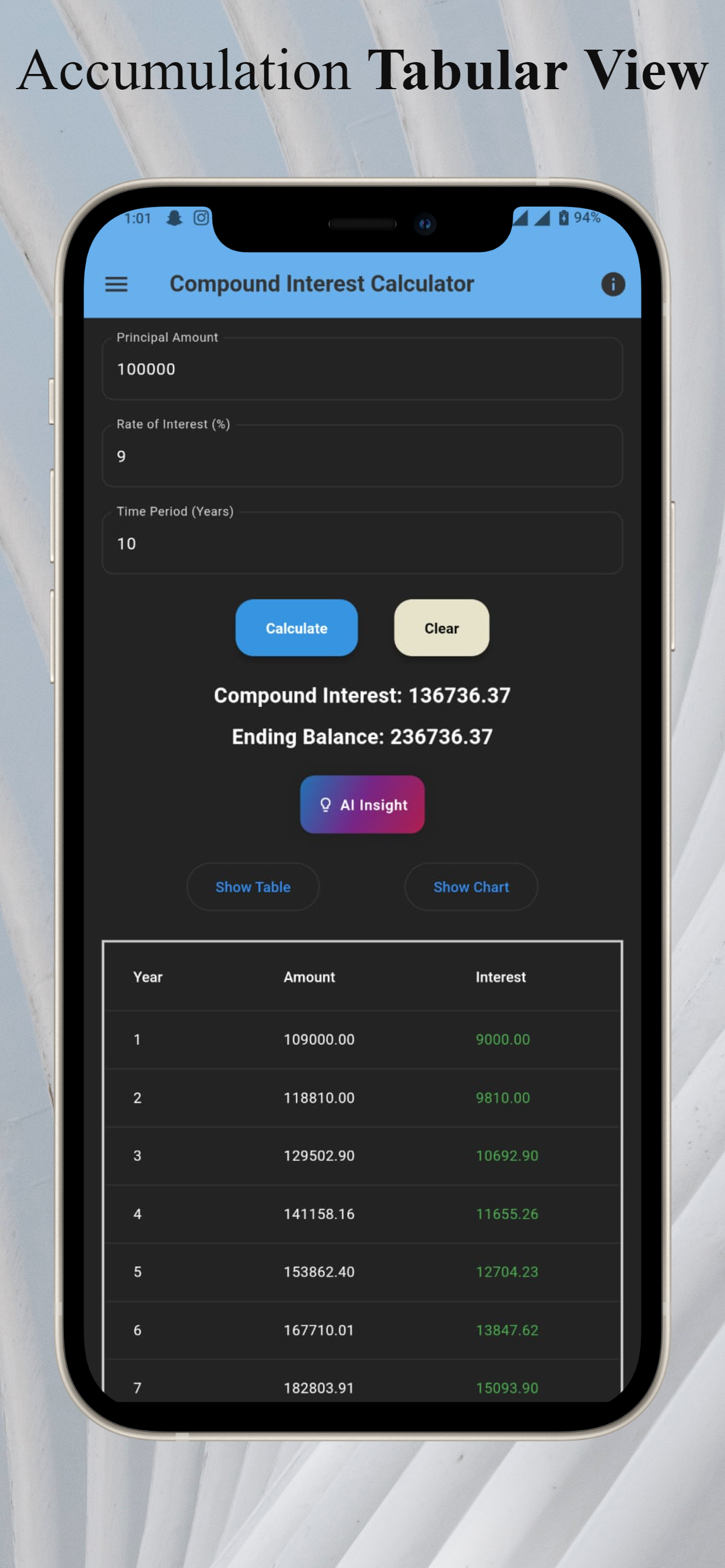 Compound Interest Calculator